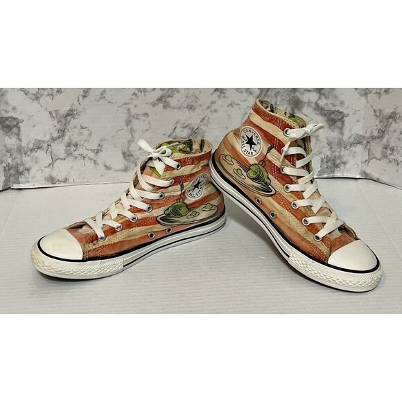 Converse Hi Top Green Eggs & Ham Dr Seuss Sneaker Show Kids 4/Womens 6 Collab - Picture 1 of 12